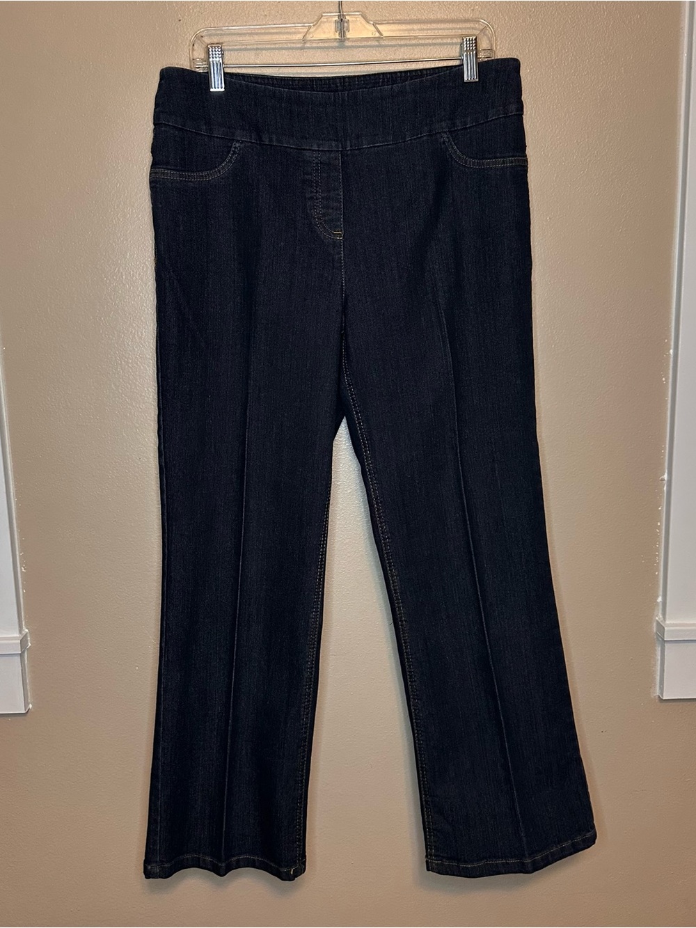 Westbound Straight Leg Pull On Jeans in Dark Blue